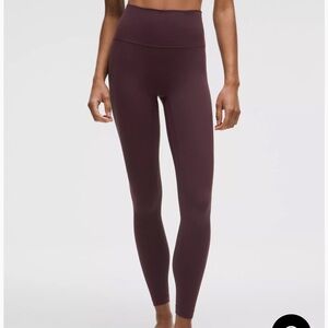 Lululemon Align No Line High Rise Pant Leggings 28” - Goodnight Plum Size 8